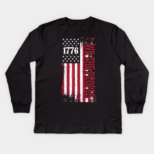 1776 Patriot Day We the People Kids Long Sleeve T-Shirt